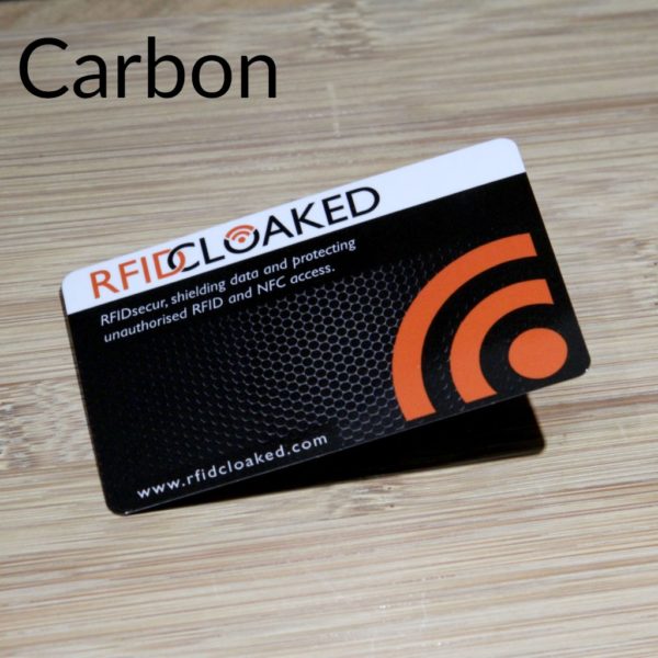 RFID Blocking Card Pack, RFIDsecur™ Blocking Card Carbon