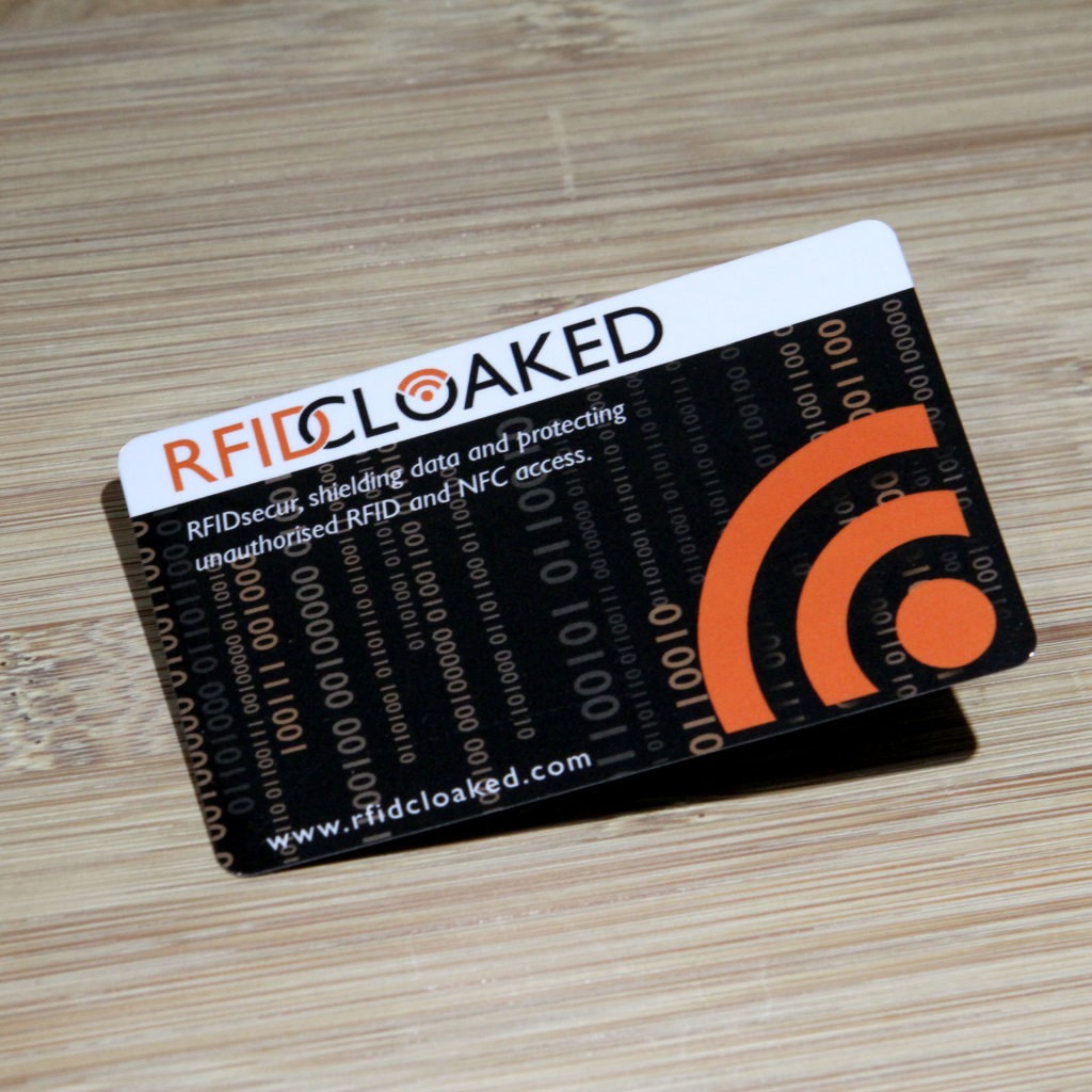 RFID Blocking Works - RFID Blocking Card - RFID Cloaked, photo